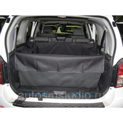 Чехол багажника Standart для Nissan Pathfinder (2012-) комплектация SE (нет сабвуфера) (чёрный, серый)